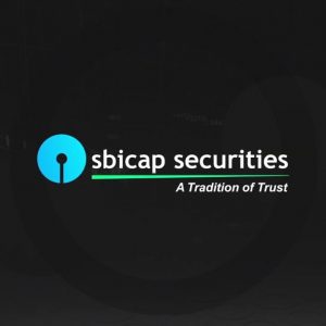 sbicap securities logo in black background